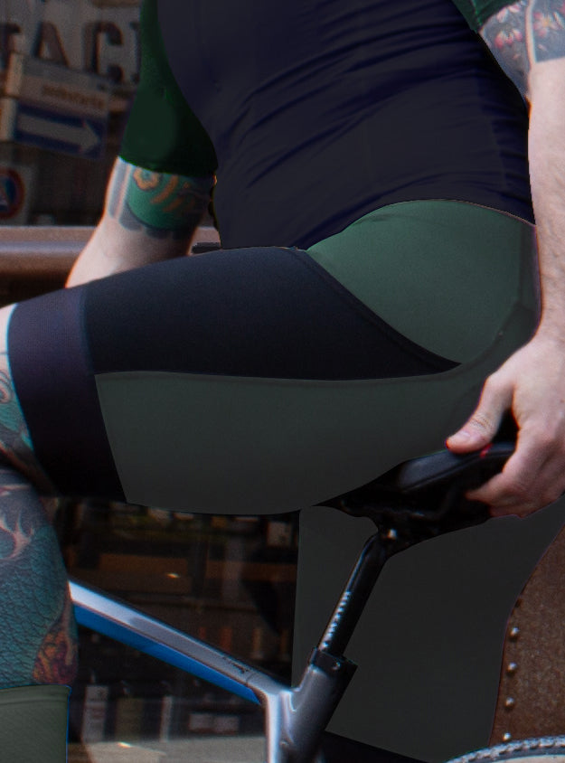 Adventure Green Bib Shorts